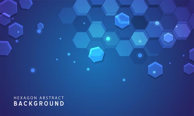 Abstracte achtergrond met moleculen en zeshoeken Wetenschappelijk concept voor uw ontwerp