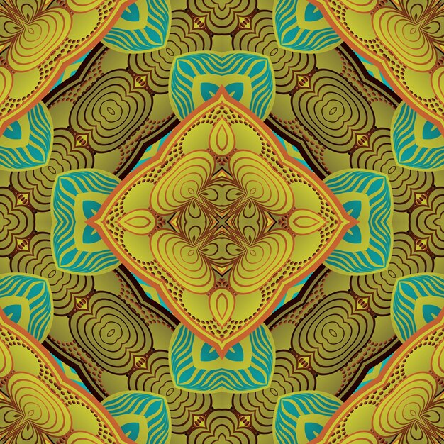 Abstracte achtergrond met naadloze getextureerde groenbruine en goudgele kleuren