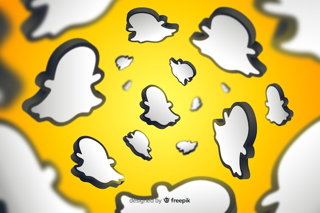 Abstracte achtergrond met snapchat-logo