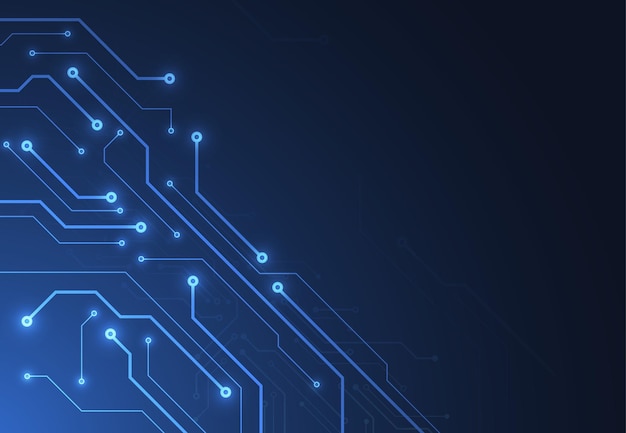 Abstracte achtergrond met technologie printplaat textuur elektronische moederbord illustratie communicatie en engineering concept vectorillustratie