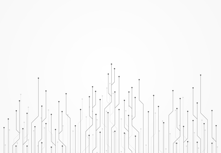 Vector abstracte achtergrond met technologie printplaat textuur elektronische moederbord illustratie communicatie en engineering concept vectorillustratie