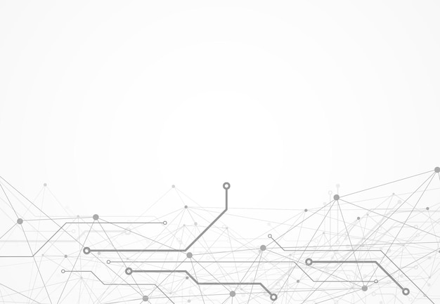 Abstracte achtergrond met technologie printplaat textuur elektronische moederbord illustratie communicatie en engineering concept vectorillustratie