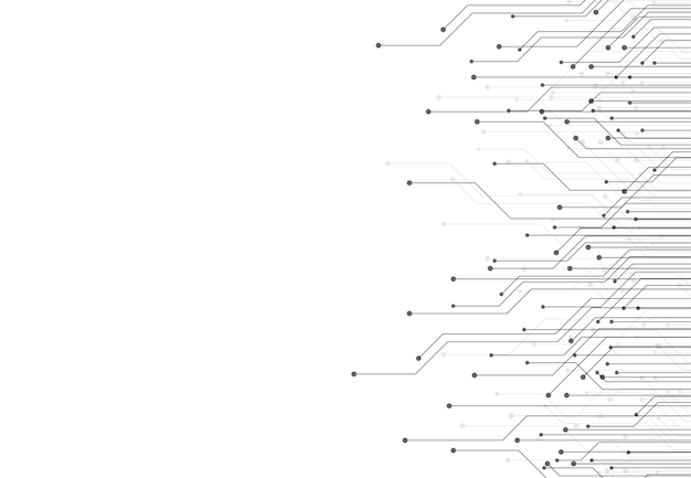 Abstracte achtergrond met technologie printplaat textuur Elektronische moederbord illustratie Communicatie en engineering concept Vectorillustratie