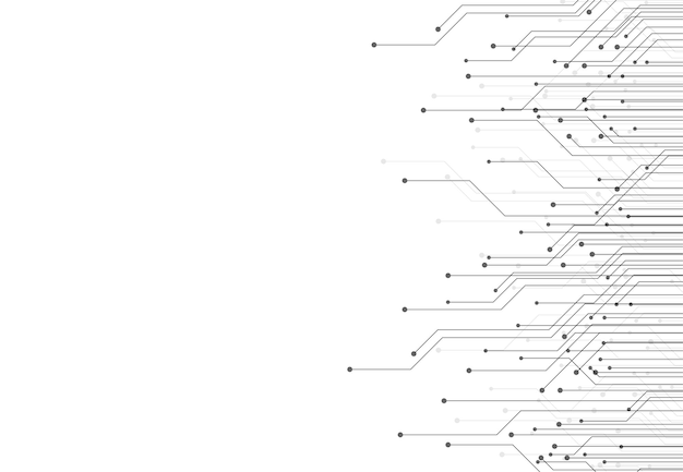 Abstracte achtergrond met technologie printplaat textuur elektronische moederbord illustratie communicatie en engineering concept vectorillustratie