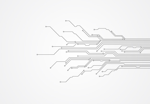 Abstracte achtergrond met technologie printplaat textuur elektronische moederbord illustratie communicatie en engineering concept vectorillustratie