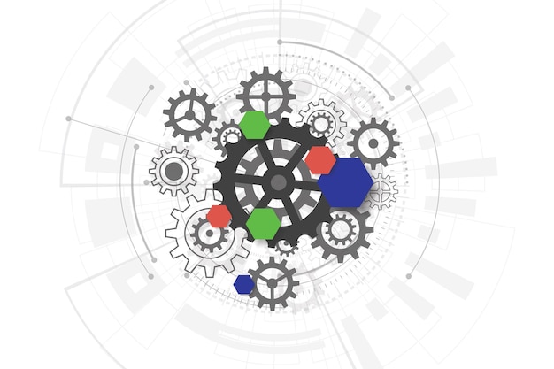 Abstracte achtergrond met textuur van technologische printplaten Illustratie van elektronische moederplaten