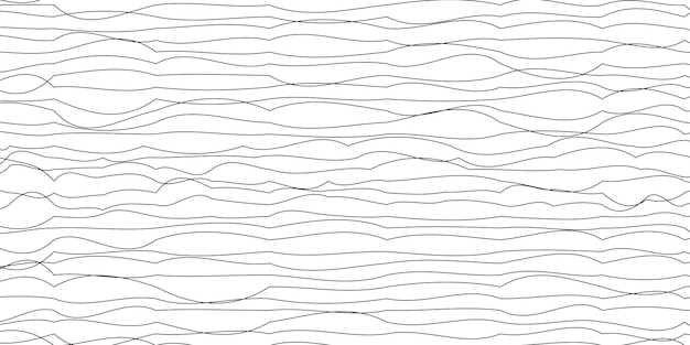 Abstracte achtergrond met vervormde lijnvormen vector