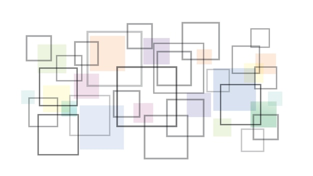 Abstracte achtergrond met vierkante vormen concept van netwerk Vector illustratie
