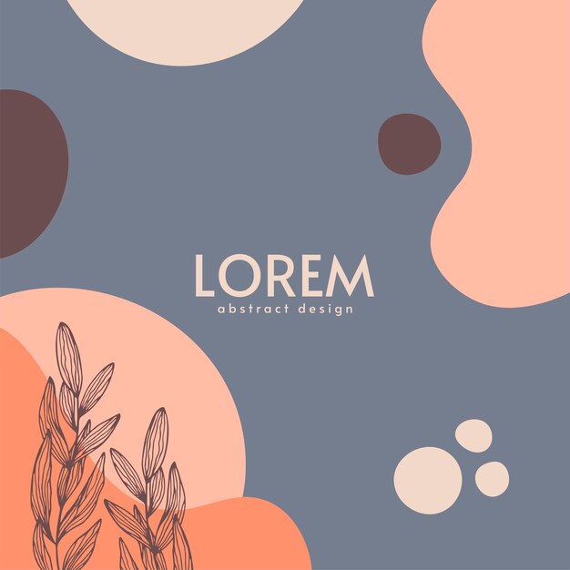 Abstracte achtergrond. Moderne ontwerpsjabloon in minimalistische stijl. Stijlvolle hoes voor schoonheidspresentatie, brandingontwerp. vector illustratie