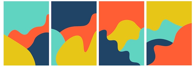 Abstracte achtergrond sjabloon artistieke covers ontwerp kleurrijke textuur Trendy patroon