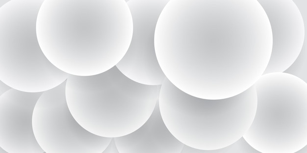 Abstracte achtergrond van cirkels met schaduwen in witte kleuren