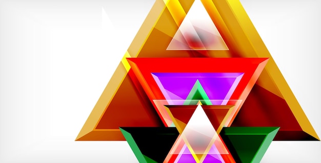 Abstracte achtergrond van de driehoek