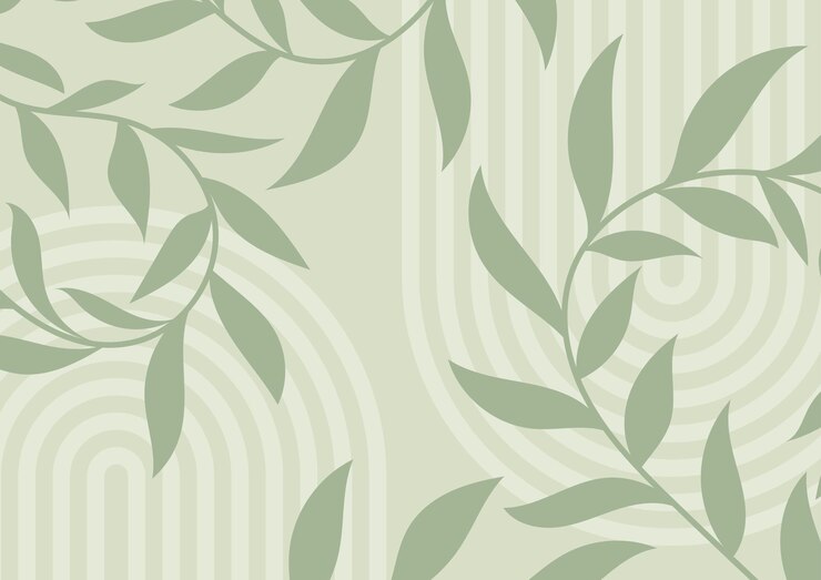 Vector abstracte achtergrond van groene bladplanten