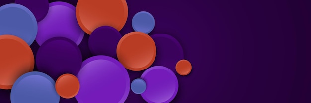 Abstracte achtergrond van kleurrijke cirkels Vector stijlvol effect