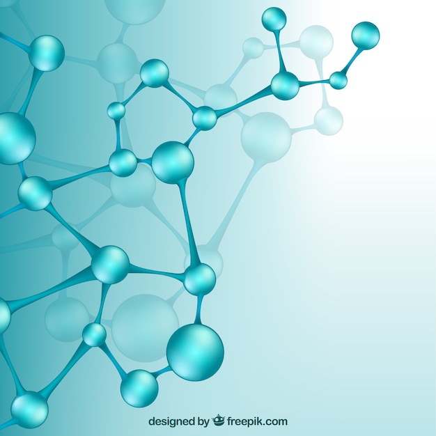 Abstracte achtergrond van moleculen