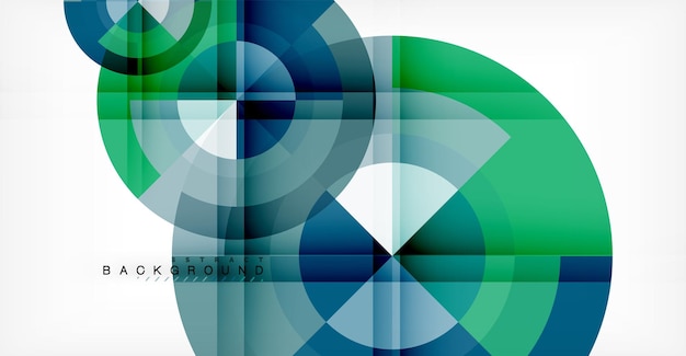 Abstracte achtergrond van vectorcirkel