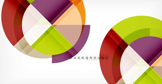 Abstracte achtergrond van vectorcirkel