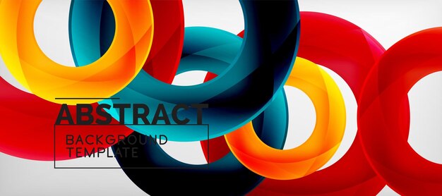 Abstracte achtergrond van vectorringen