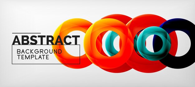 Abstracte achtergrond van vectorringen