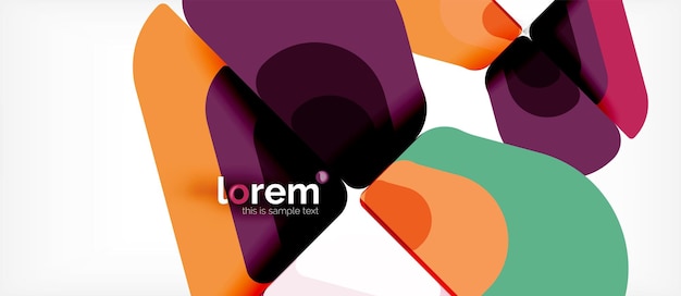 Abstracte achtergrond veelkleurige geometrische vormen modern ontwerp