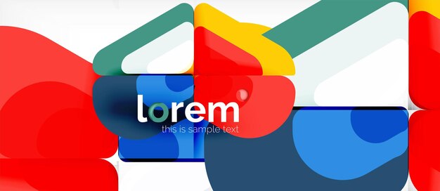 Abstracte achtergrond veelkleurige geometrische vormen modern ontwerp