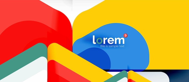 Abstracte achtergrond veelkleurige geometrische vormen modern ontwerp