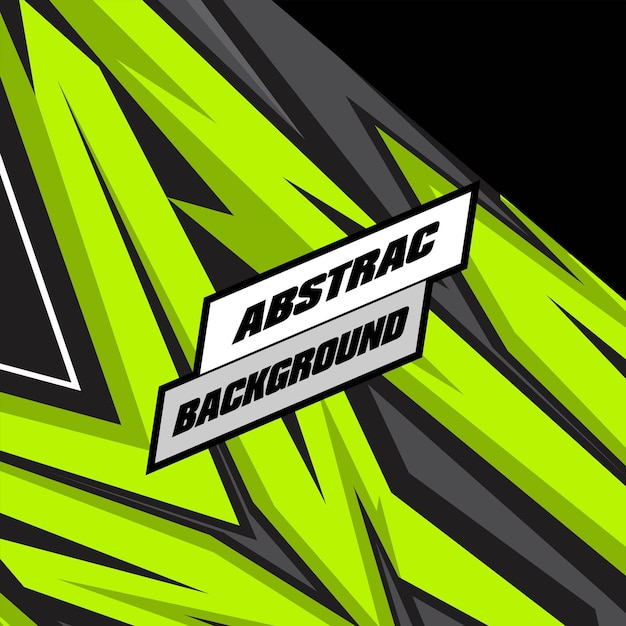 Abstracte achtergrond voor sport racen premium vector groen design