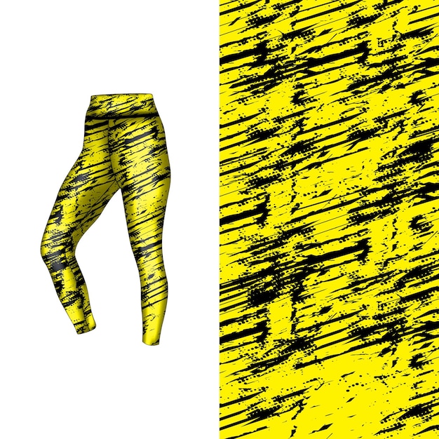 Abstracte achtergrondstijl voor sportleggings