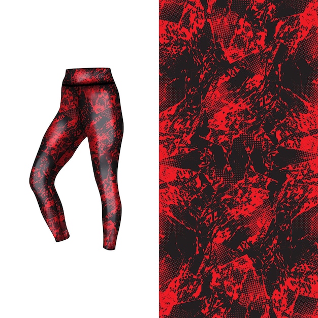 Abstracte achtergrondstijl voor sportleggings