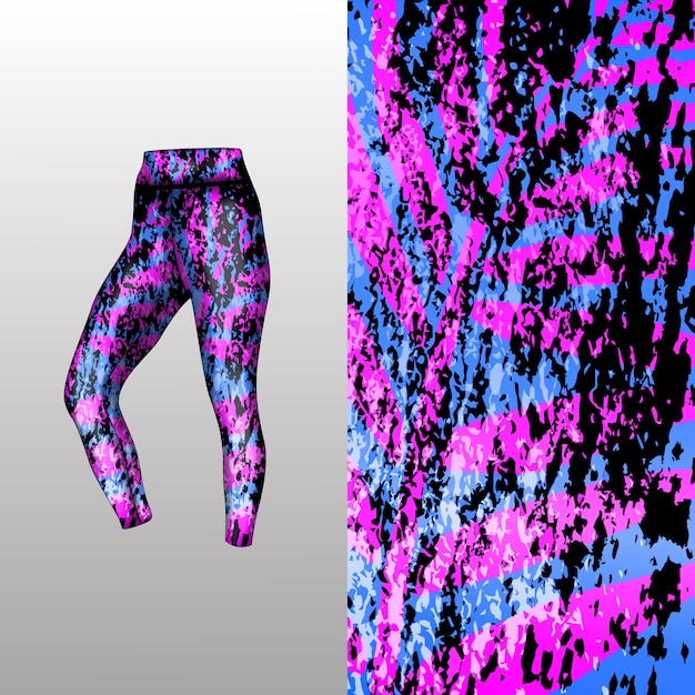 abstracte achtergrondstijl voor sportleggings