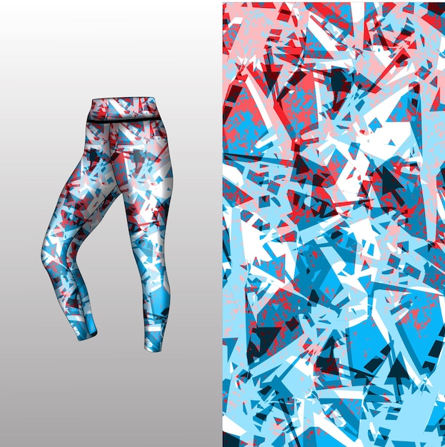 abstracte achtergrondstijl voor sportleggings