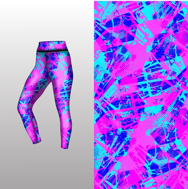 abstracte achtergrondstijl voor sportleggings