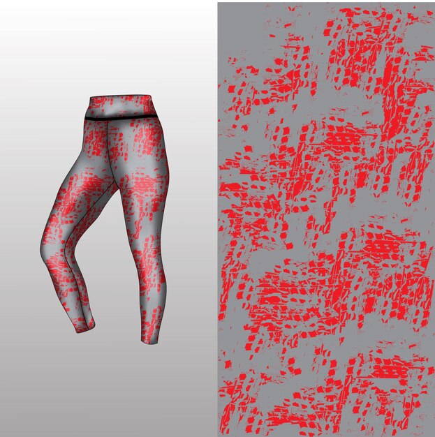 Abstracte achtergrondstijl voor sportleggings