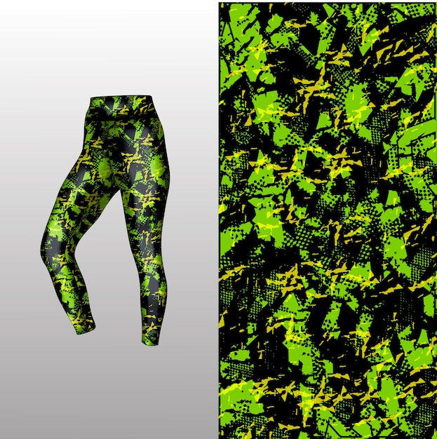 abstracte achtergrondstijl voor sportleggings