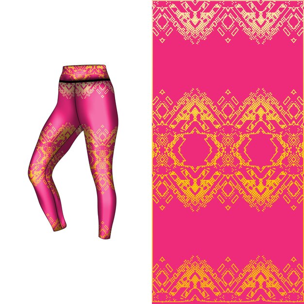 Vector abstracte achtergrondstijl voor sportleggings