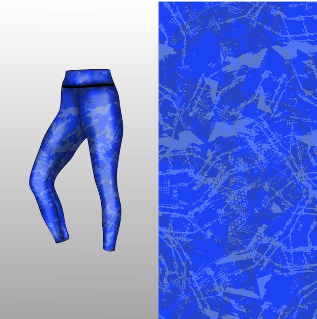 abstracte achtergrondstijl voor sportleggings