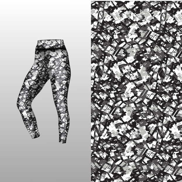 abstracte achtergrondstijl voor sportleggings