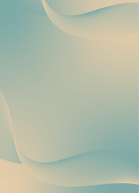 Abstracte achtergrondvector met dynamisch golfnetwerk of golvende lijnen Premium banner
