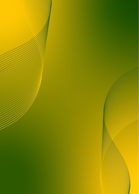 Abstracte achtergrondvector met dynamisch golfnetwerk of golvende lijnen Premium banner