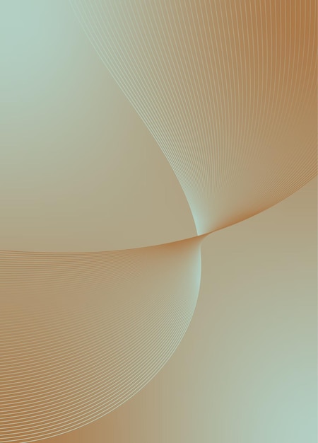 Abstracte achtergrondvector met dynamisch golfnetwerk of golvende lijnen Premium banner