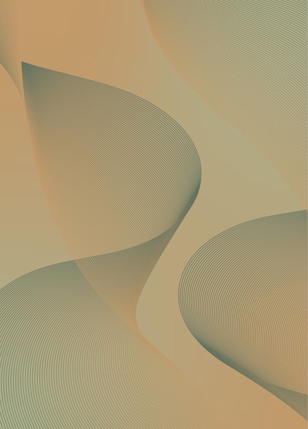 Abstracte achtergrondvector met dynamisch golfnetwerk of golvende lijnen Premium streep textuur banner