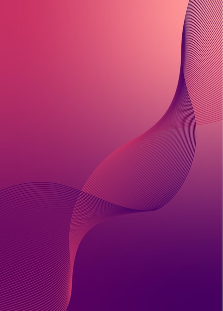Abstracte achtergrondvector met dynamisch golfnetwerk of golvende lijnen Premium streep textuur banner