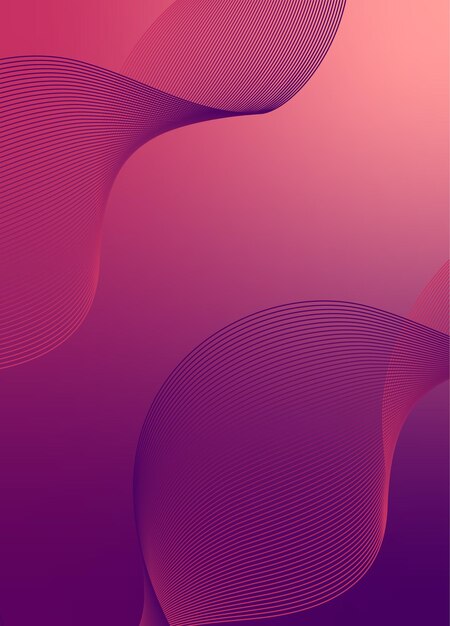 Abstracte achtergrondvector met dynamisch golfnetwerk of golvende lijnen Premium streep textuur banner