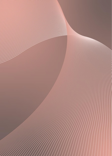 Abstracte achtergrondvector met dynamisch golfnetwerk of golvende lijnen Premium streep textuur banner