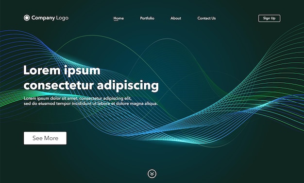 Abstracte achtergrondwebsite. Sjabloon voor bestemmingspagina.