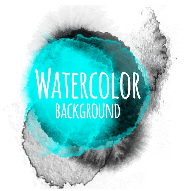 Vector abstracte aquarel achtergrond blauwe en zwarte kleur