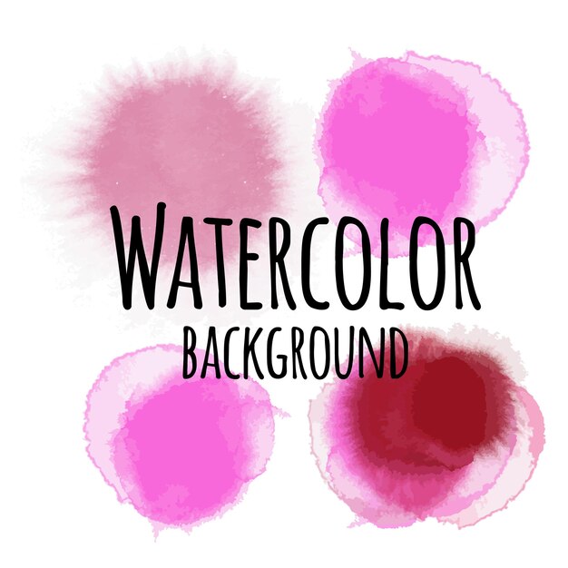 Vector abstracte aquarel achtergrond rood roze kleur