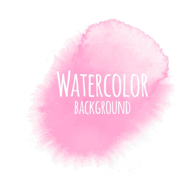 Abstracte aquarel roze achtergrondkleur geïsoleerd op witte kleur