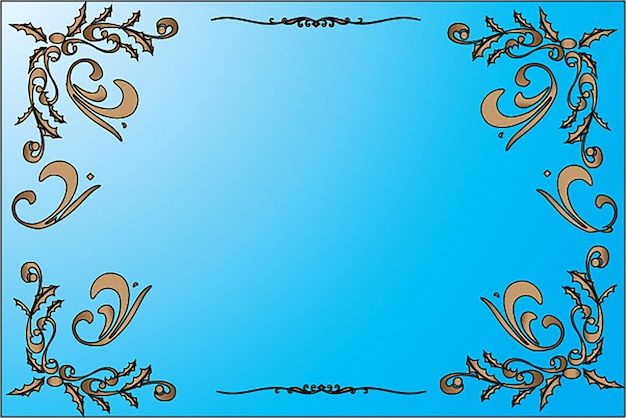 Vector abstracte banner blauwe achtergrond.