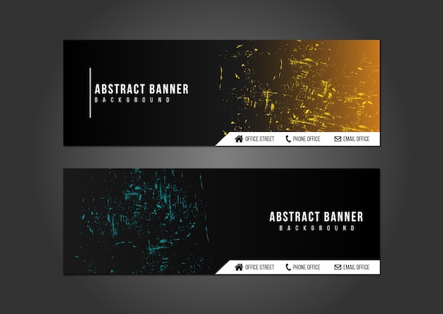 Abstracte banner en persoonlijke identiteit